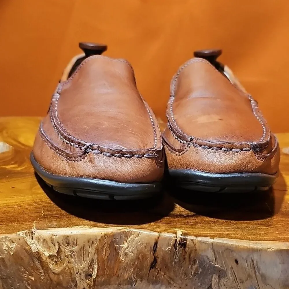 G.H. BASS- Men's Brown Leather Loafers Size 10.5